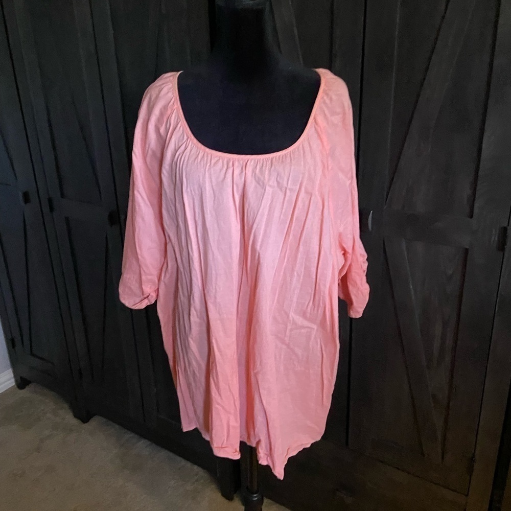 Merona Peach 3/4 sleeve 100% cottonTop